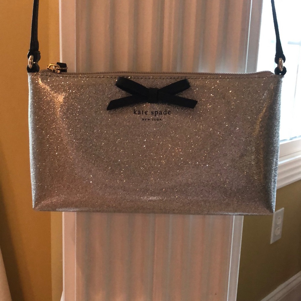 Let Spade Sparkly Cross Body Purse